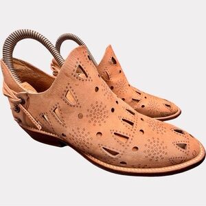 Musse & Cloud Western Leather Ankle Booties Western Boho Anthropologie